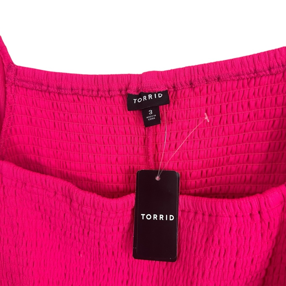 Torrid Mini Crinkle Gauze Blouson Sleeve Dress Size 3X NWT - Picture 7 of 7
